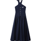 Cross Strap Halter Dress WEO0032