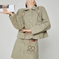Retro Rope Embroidered Jacket / Mini Skirt FER0391