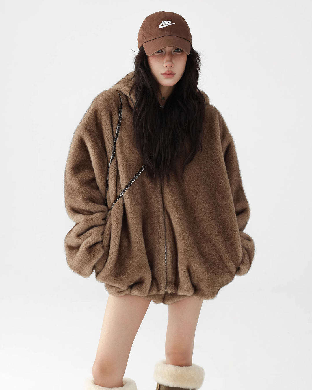 Fur Hoodie Jacket / Fur Shorts ACS0224