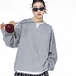 Henry Neck Long Sleeve Top ICM0078