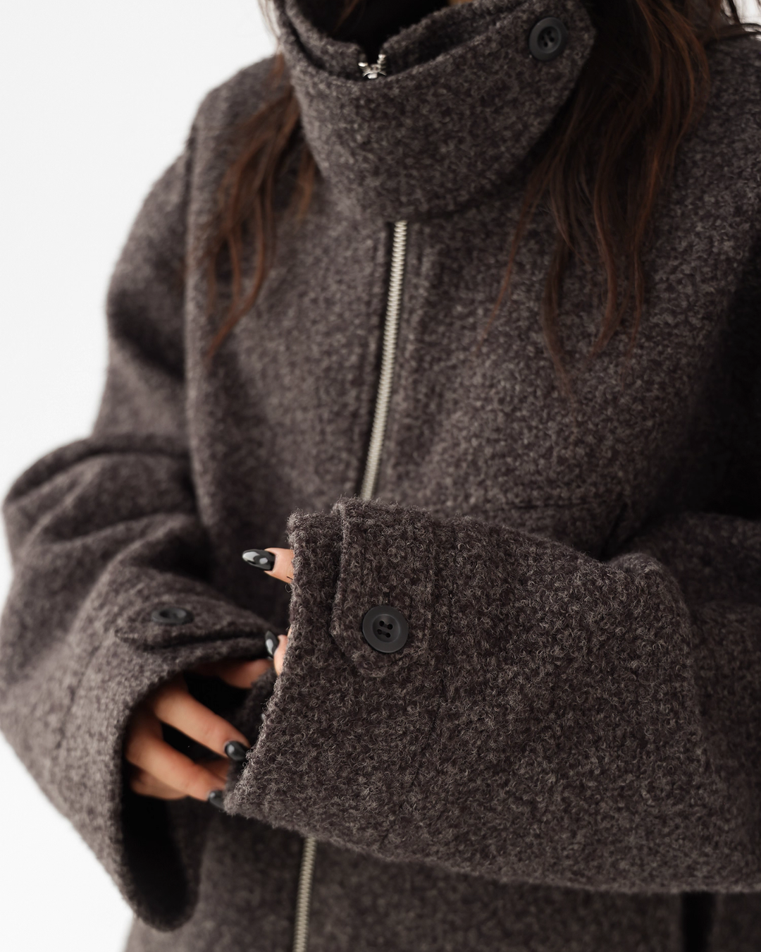 Elegant Stand Collar Wool Coat ACS0320