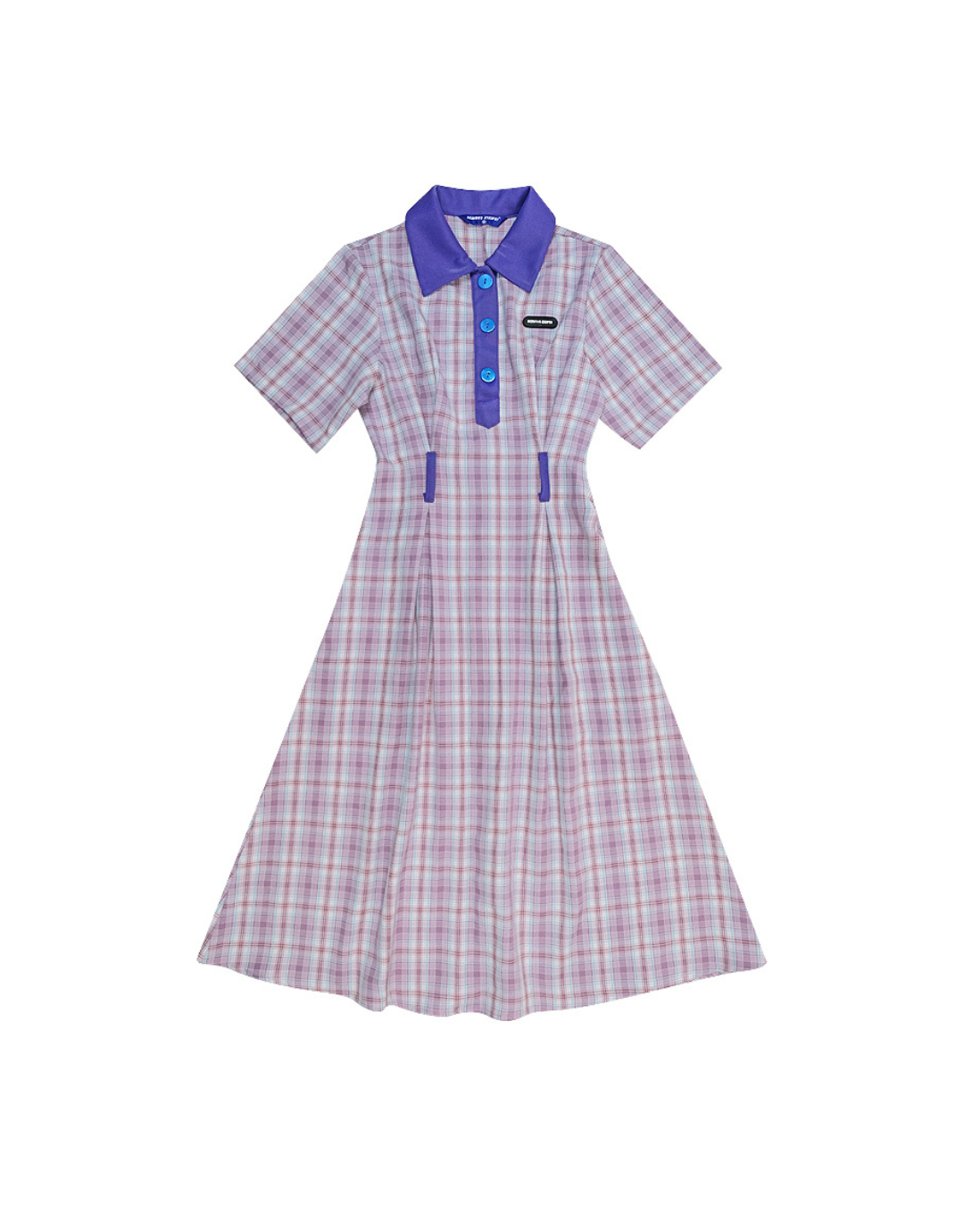 Polo Color Plaid Dress ZZF0258