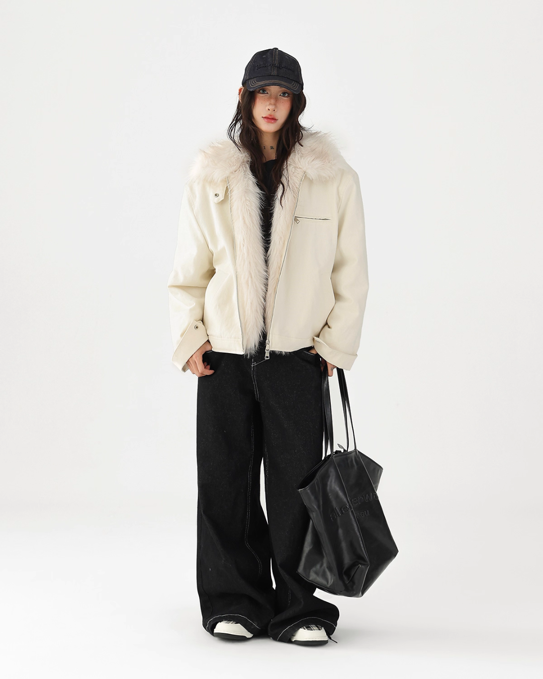 Fur Collar Quilted Jacket ACS0340