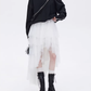 Buckled Irregular Tulle Skirt SHN0006