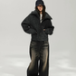 Oversized Knit Zip-Up Jacket ACS0388