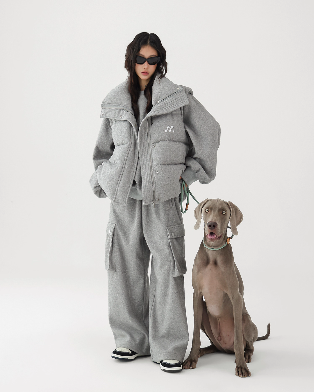 Logo Sweat Top / Pocket Sweat Pants / Stand Collar Down Vest ACS0334