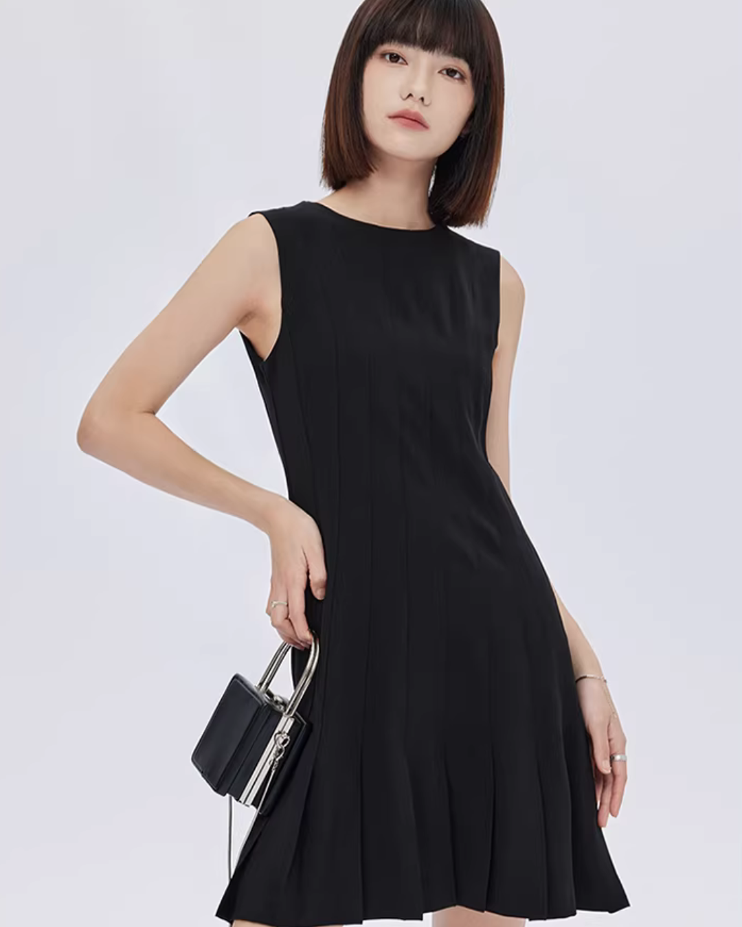 Round Neck Sleeveless Dress SHN0050