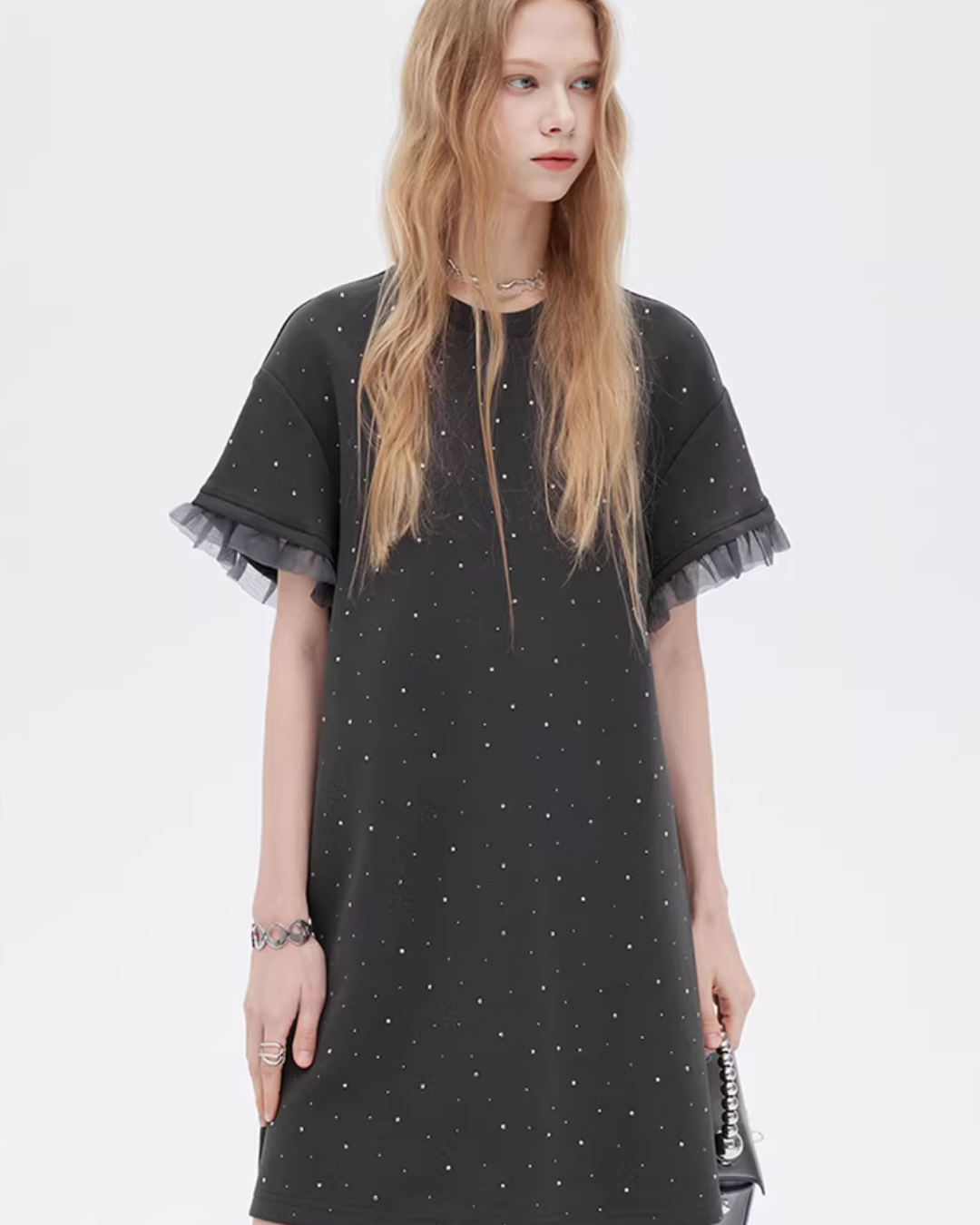 Sparkly T-Shirt Dress SHN0025