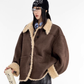 Stand Collar Mouton Coat ICM0106