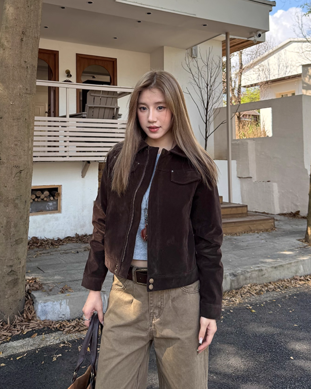 Vintage Faux Suede Jacket CYE0049