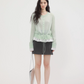 Round Neck Frill Flare Cardigan CHS0009