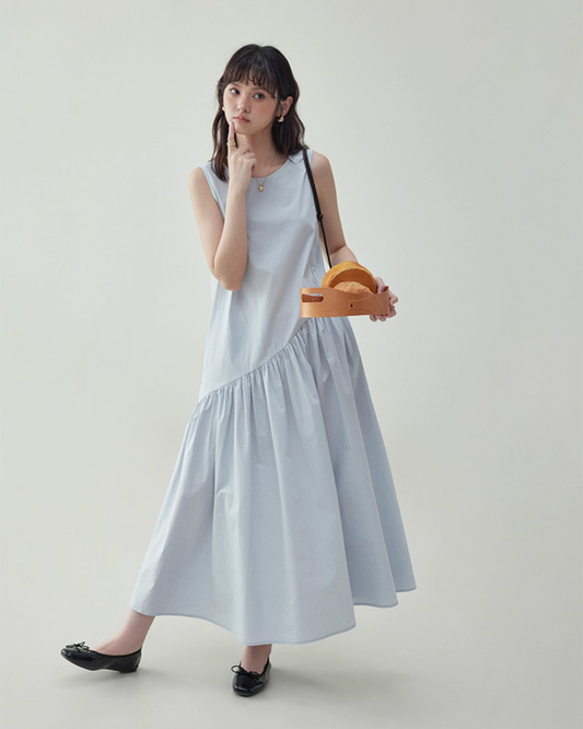 Asymmetrical Sleeveless Dress AMU0024