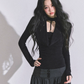 Choker Style Long Sleeve Top LAS0043