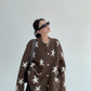 Star Patterned Knit Cardigan YLS1002