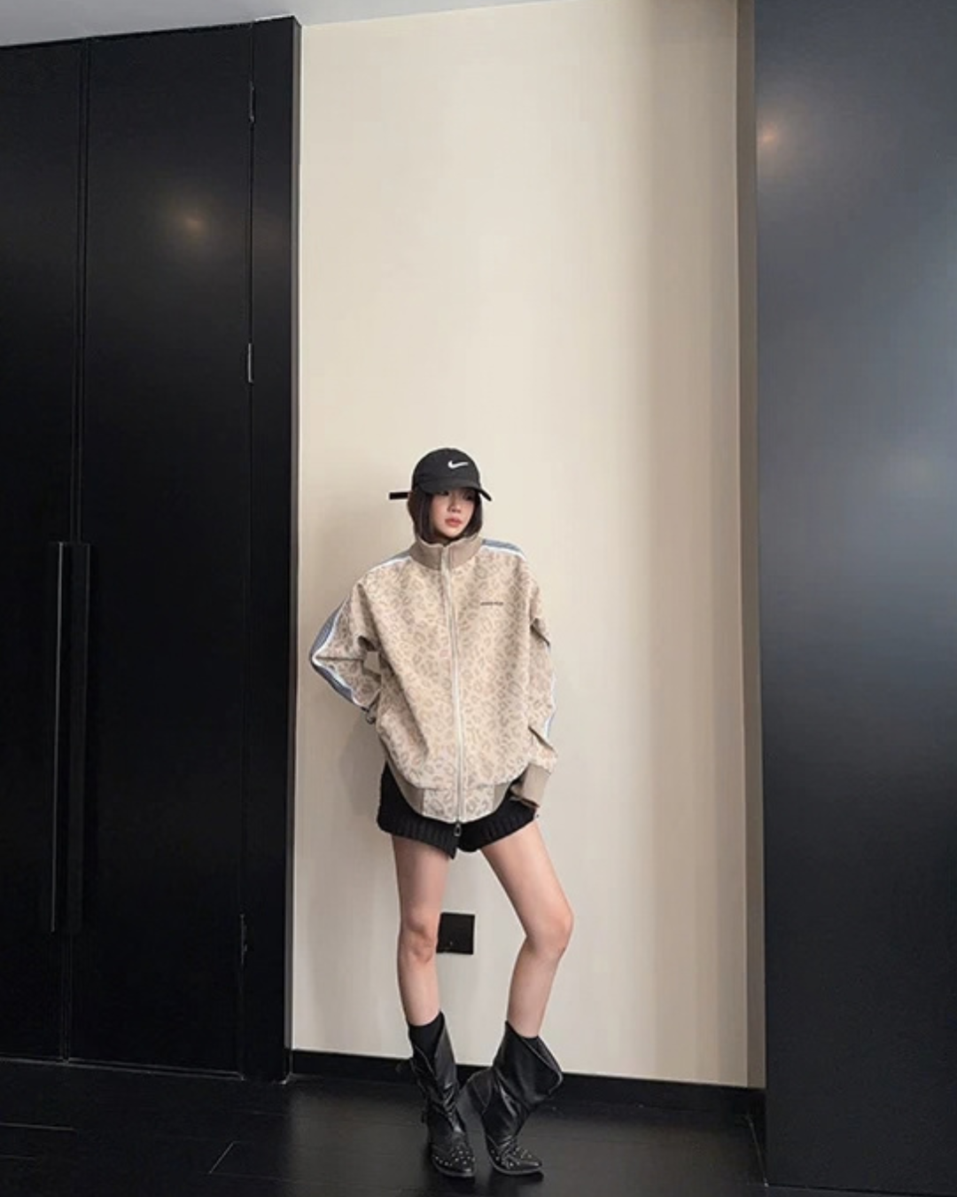 Sideline Leopard Track Jacket YLS1050