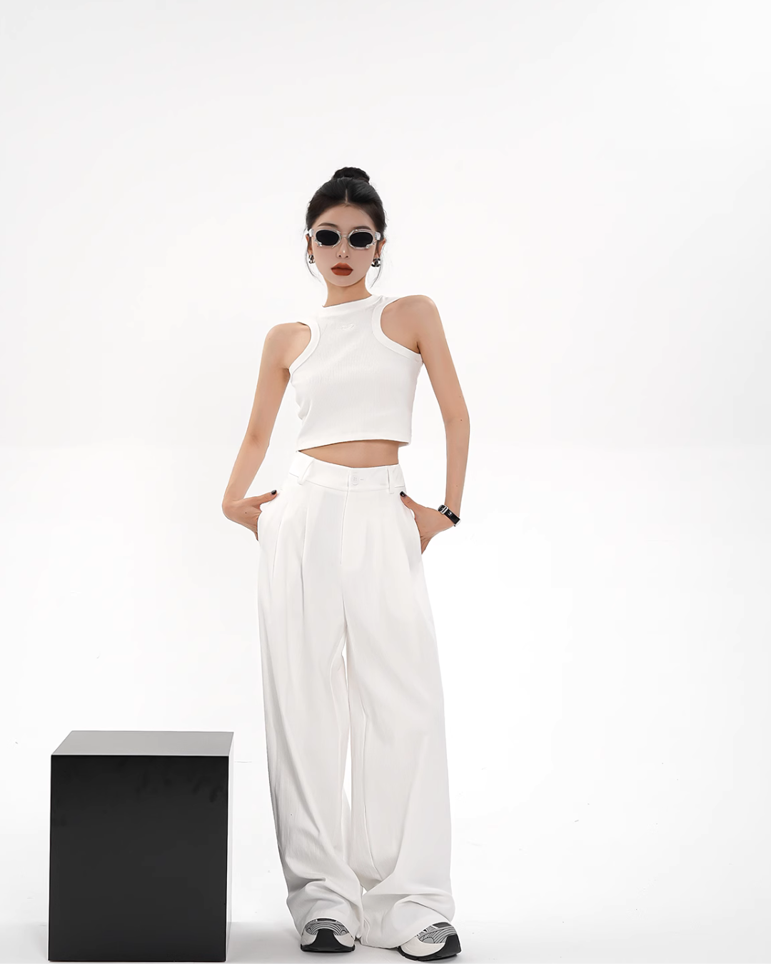 High Waisted Wide Pants SRS0284