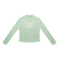 Butterfly Half Turtleneck Slim Knit ZZF0282