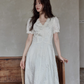 French Lace Flare Dress SMS0017