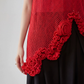 Corsage Lace Knit Vest FER0220