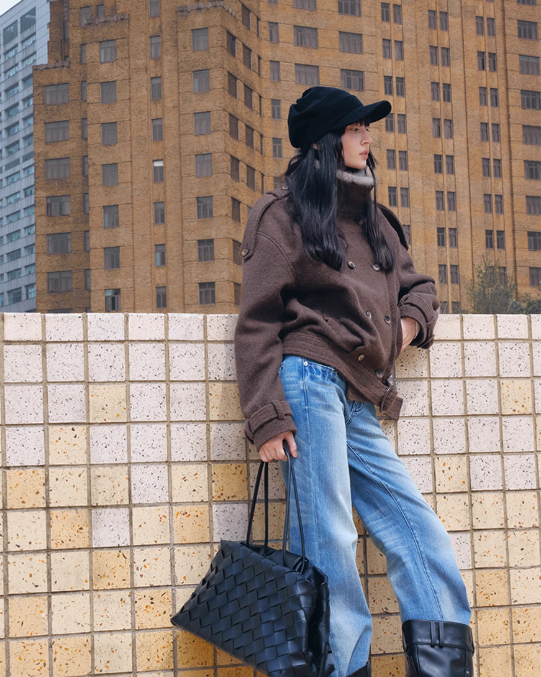 Stand Collar Short Jacket TRK0002