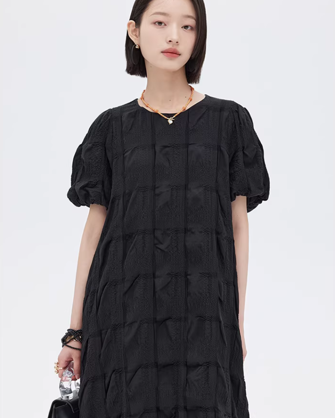 Gathered Frill Long Dress SHN0053