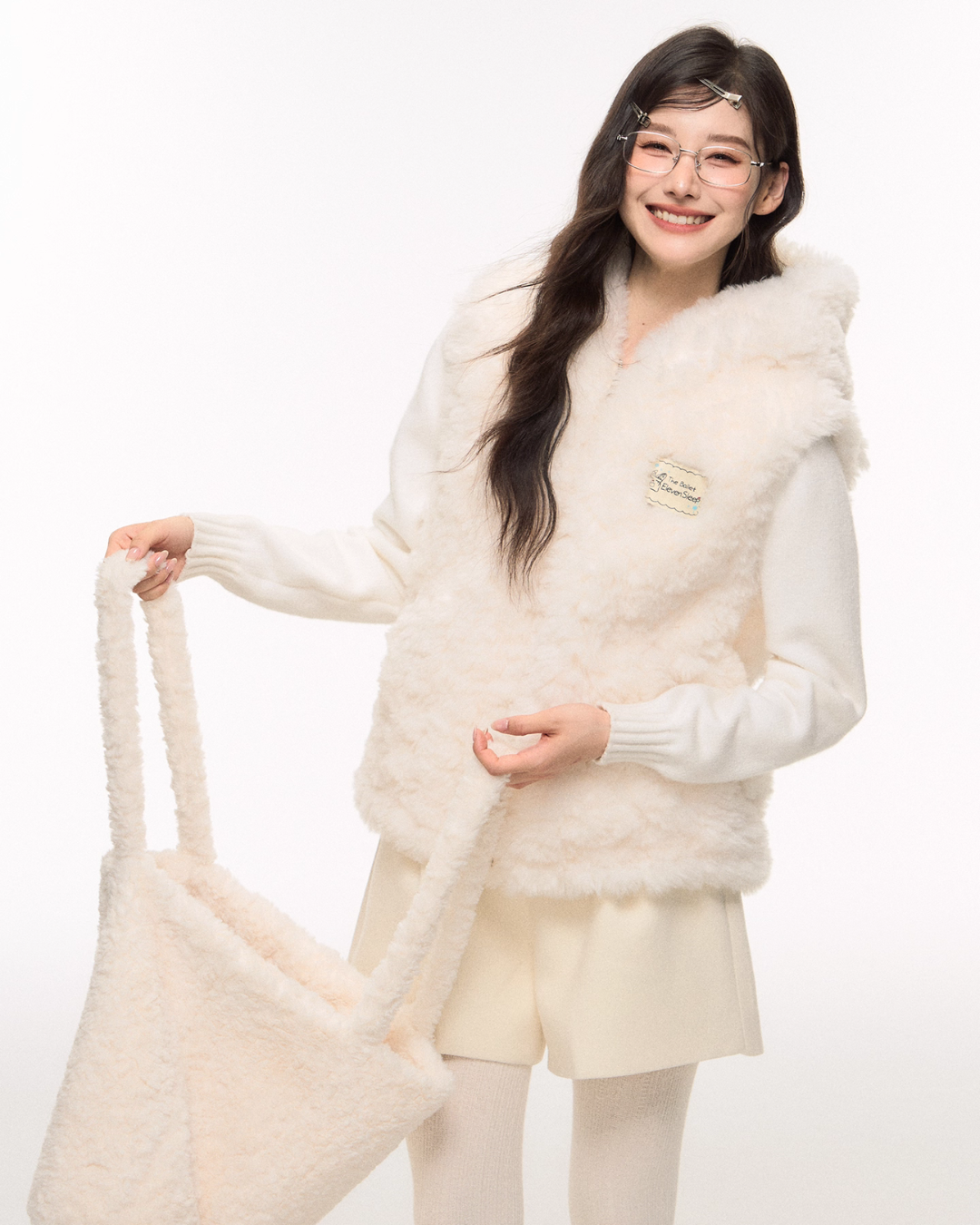 Bear Ear Fur Vest/Wide Pants/Half Pants ELS0011