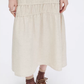Cotton Linen Gathered Long Dress SHN0040