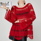 Multi-Border Openwork Oversized Knit FER0364