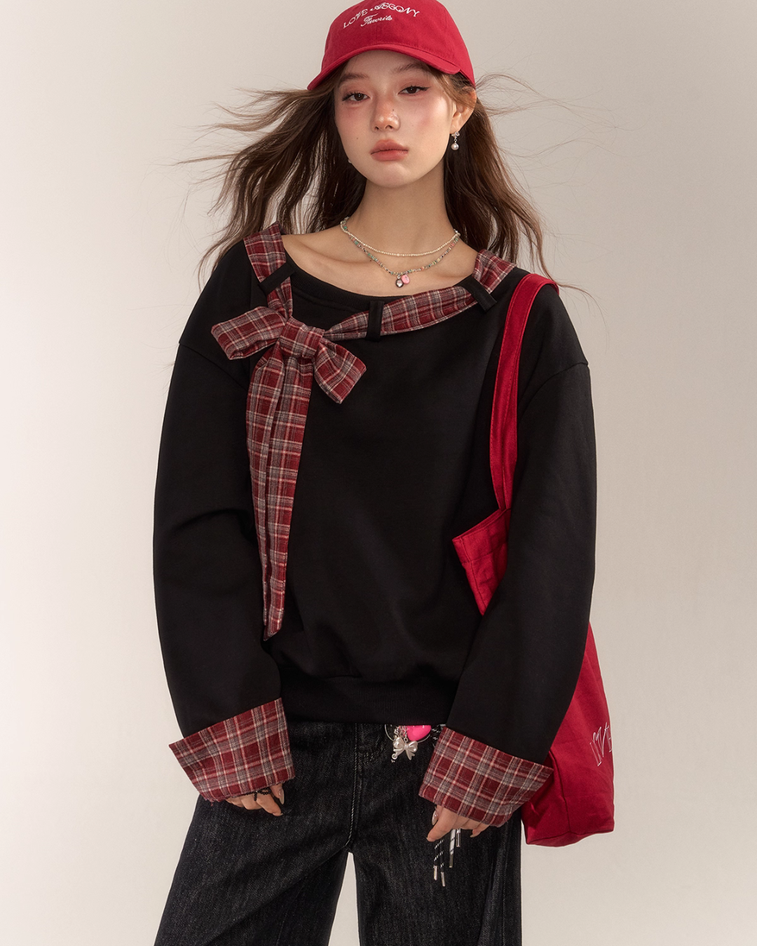 Paid Ribbon One-Shoulder Top ASG0056