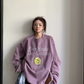 Letter Embroidered Pullover YLS1055