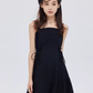 Square Neck Asymmetry Dress SHN0045