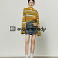 Polo Neck Yellow Striped Shirt LLA0264