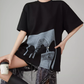 Lace Printed Short-Sleeve T-Shirt FER0071