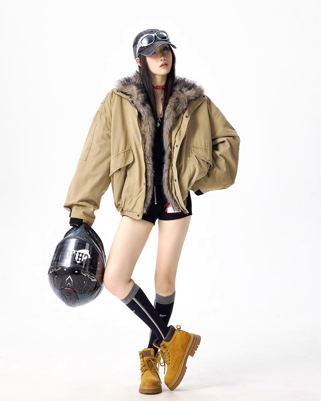 Vintage Fur Work Jacket ICM0112