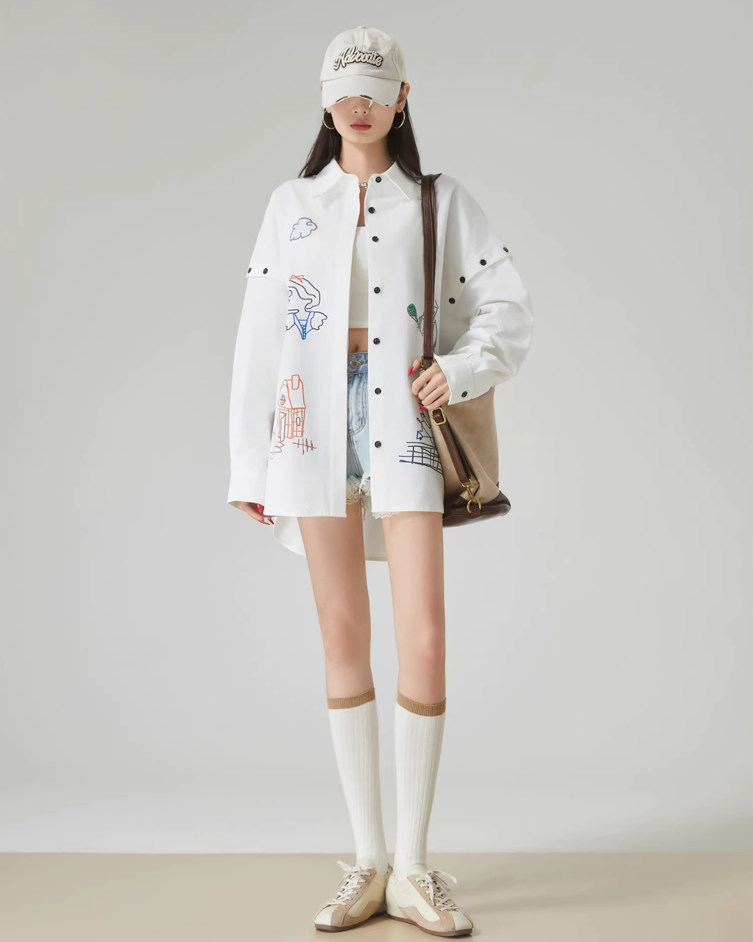 Graffiti-Style Long Sleeve Shirt FER0085