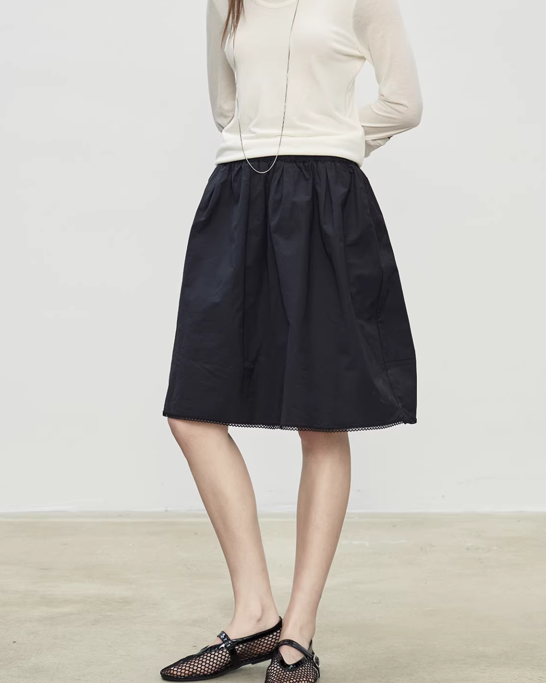 Retro Puffy Half Skirt TEO0006