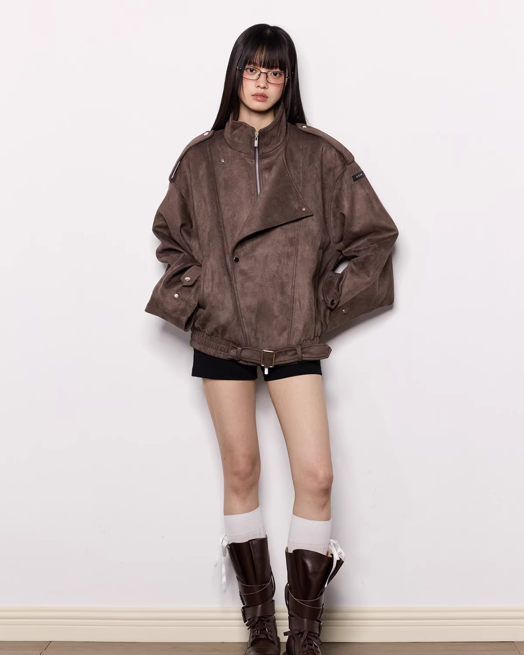 Faux Suede Jacket EZK0101
