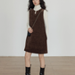 Crew Neck Velvet Vest Dress VAS0164