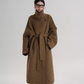 Stand Collar Long Loose Wool Coat SRS0361