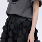 Patch Embroidered Flared Mesh Skirt SHN0003