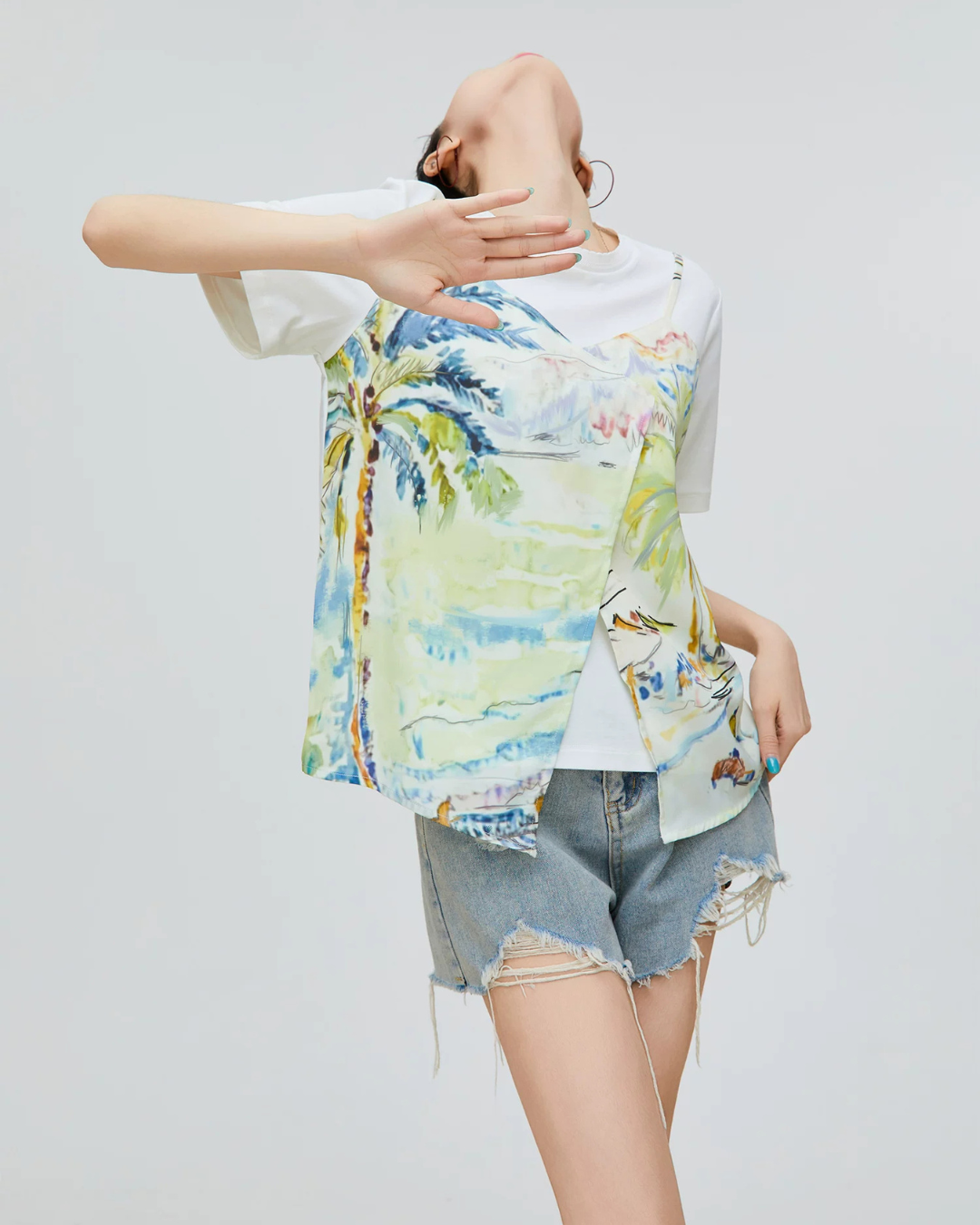 Summer Print Short-Sleeve T-Shirt FER0256