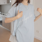 Cursive Logo Loose T-Shirt VNS0008