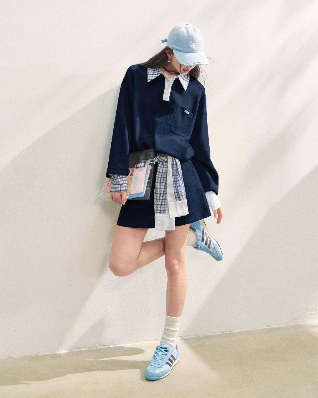 Paid Collar Polo Knit / Mini Skirt ASG0072