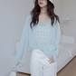 Round Neck Thin Long Sleeve Top VNS0014