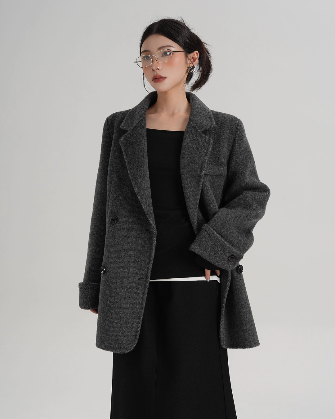 Back Sleeve Wool Blazer SRS0360