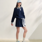 Paid Collar Polo Knit / Mini Skirt ASG0072
