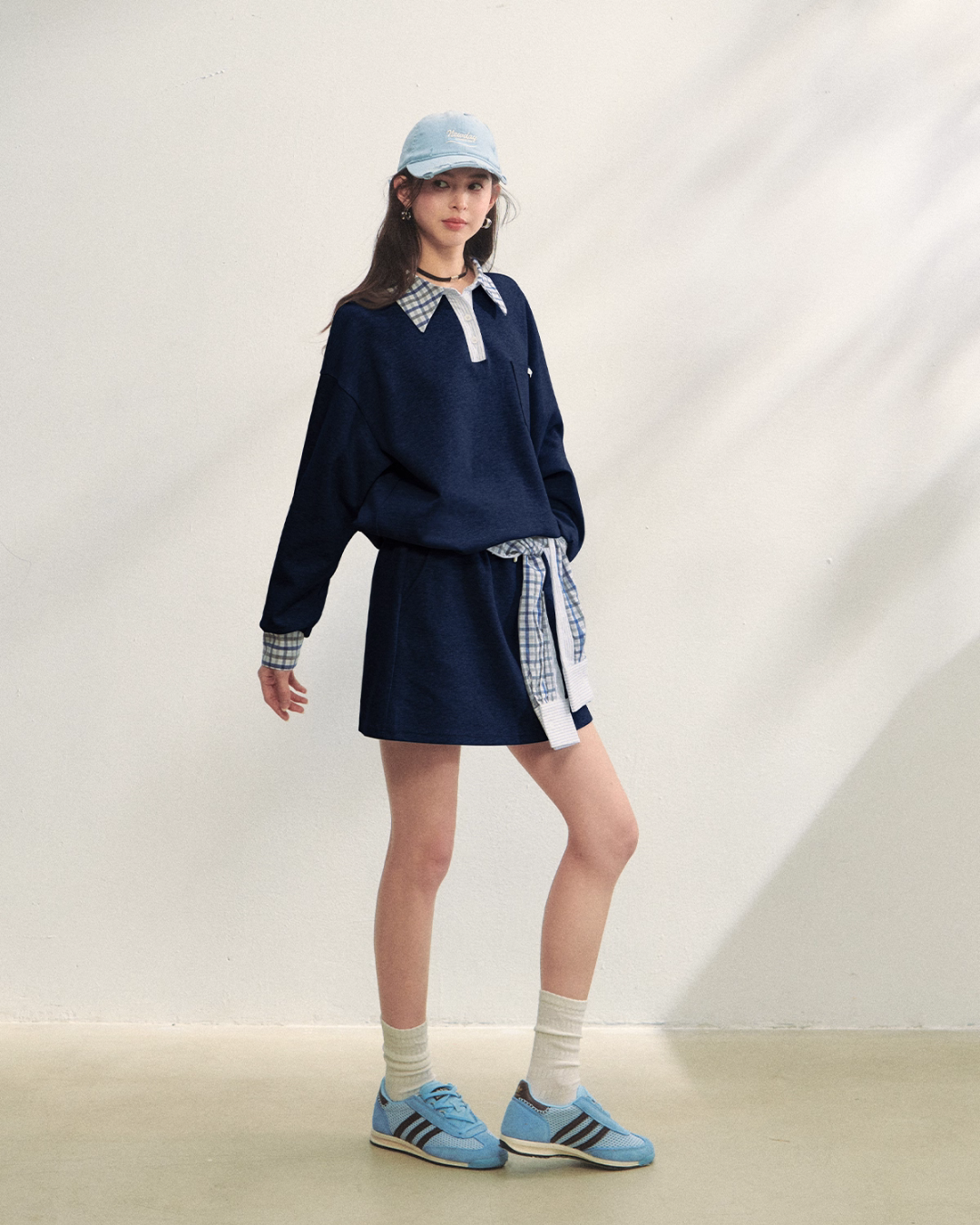 Paid Collar Polo Knit / Mini Skirt ASG0072