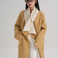 Scarf Collarless Coat SRS0412
