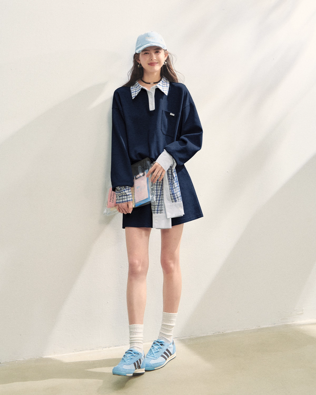 Paid Collar Polo Knit / Mini Skirt ASG0072