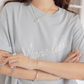 Cursive Logo Loose T-Shirt VNS0008